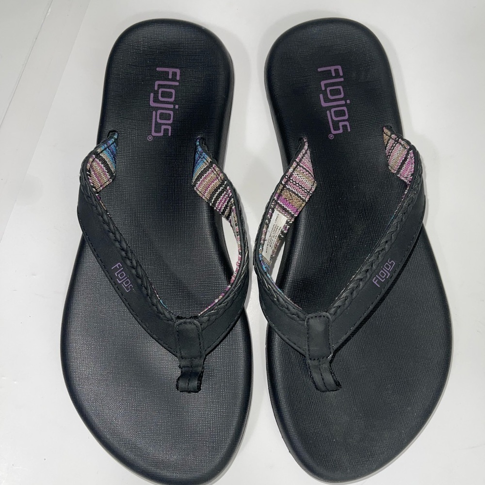 Flojos Ladies Shoes Flojos's Maddy Flip Flop Sandal size 7